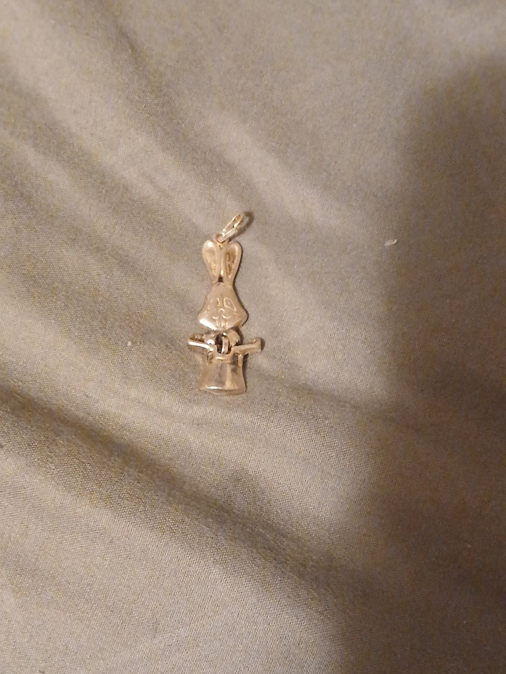 Bunny in Top Hat Charm Pendant - Women Jewelry
